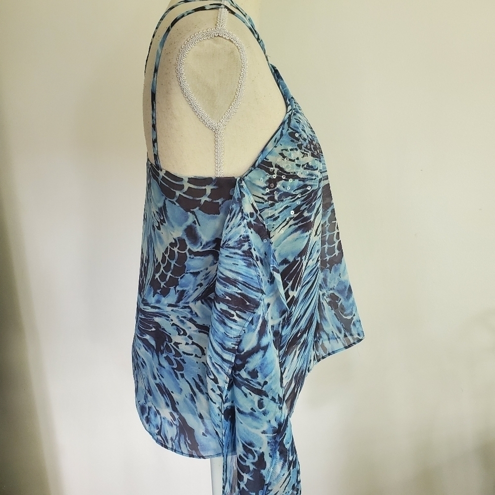 Jennifer Lopez Sequin Ruffle Top - Picture 7 of 9